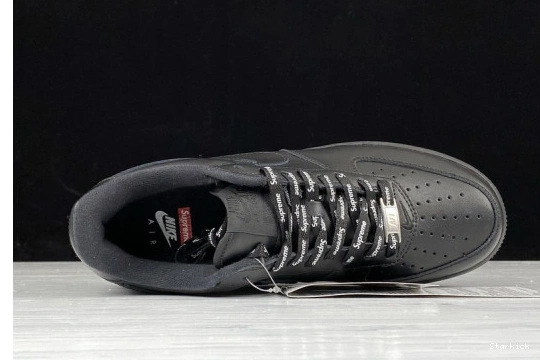 Low  Air 1 CU9225-001 Supreme Black Force Nike  0813